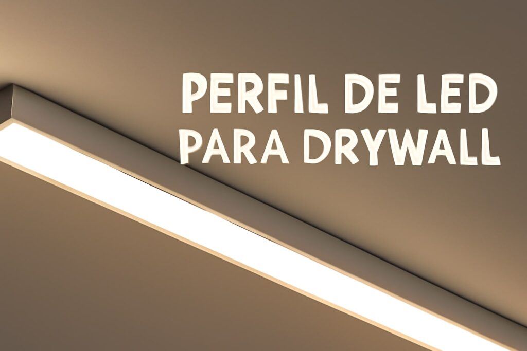 perfil de led para drywall